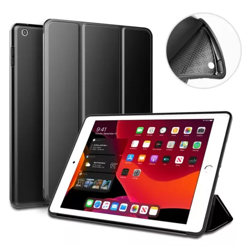 XPRO™ Smart Book tok szilikon hátlappal fekete Apple Ipad 9,7" 2017- készülékhez