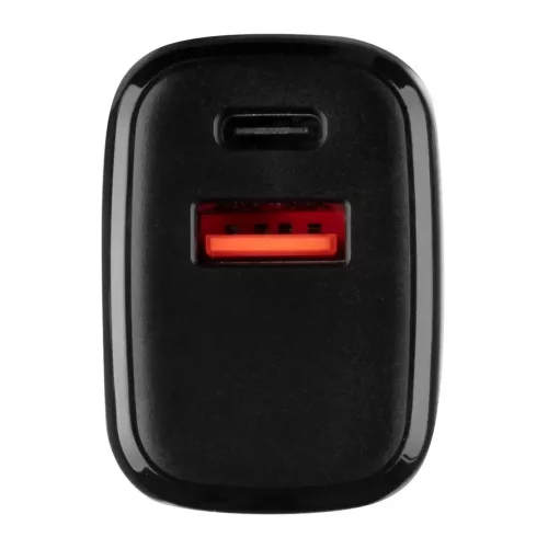 Tactical PD 20W Töltő adapter USB-A+C fekete 