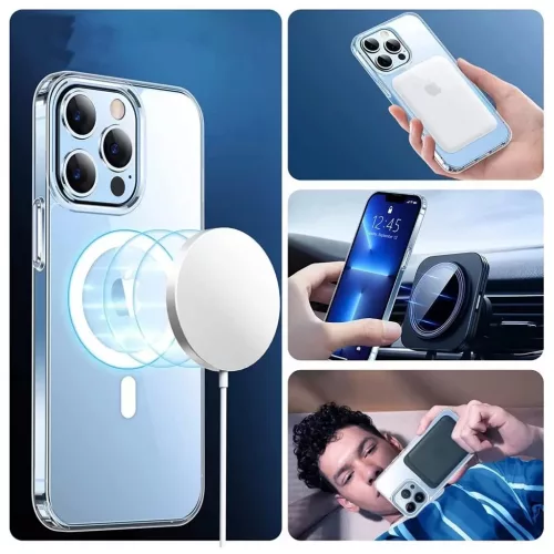 Tech-Protect Magsafe tok átlátszó Apple iPhone 12 / 12 Pro készülékhez