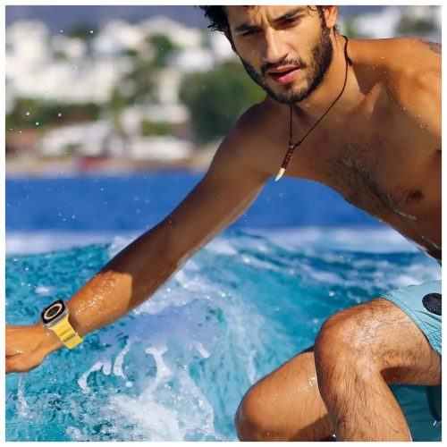 Tech-Protect ICONBAND PRO / ÓCEÁN óraszíj sárga Apple Watch 42mm (S1-S3) / 44mm / 45mm / 46mm / 49mm készülékhez