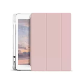  XPRO™ Smart Book tok pencil tarts átlátszó szilikon hátlappal pink Apple Ipad 10,9" 2022 (10.gen.) / iPad 11' 2025 (11.gen.) készülékhez