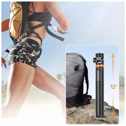 Tech-Protect L03S Vezeték nélküli Selfie bot Tripod Fekete