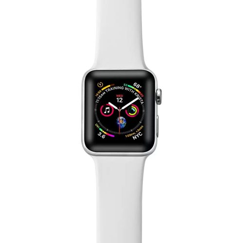 XPRO™ Apple Watch szilikon sport szíj Fehér Apple Watch 42mm (S1-S3) / 44mm / 45mm / 46mm / 49mm készülékhez