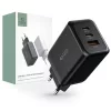Tech-Protect PD65W / QC3.0 Hálózati Töltő adapter 1*USB-A, 2*USB-C fekete 934524