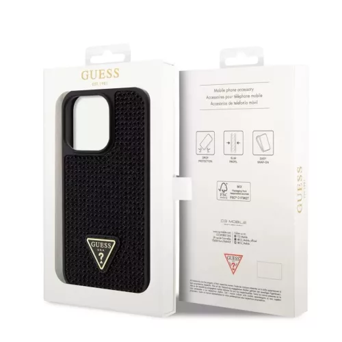 Guess tok Fekete Apple Iphone 14 Pro készülékhez GUHCP14LHDGTPK