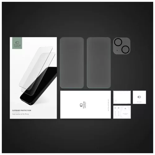 Tech-Protect Supreme Tempered Glass Set Apple iPhone 15 készülékhez