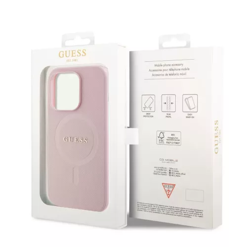 Guess tok Pink Apple Iphone 15 Pro készülékhez GUHMP15LPSAHMCP