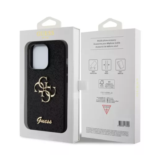 Guess tok Fekete Apple Iphone 15 Pro készülékhez GUHCP15LHG4SGK