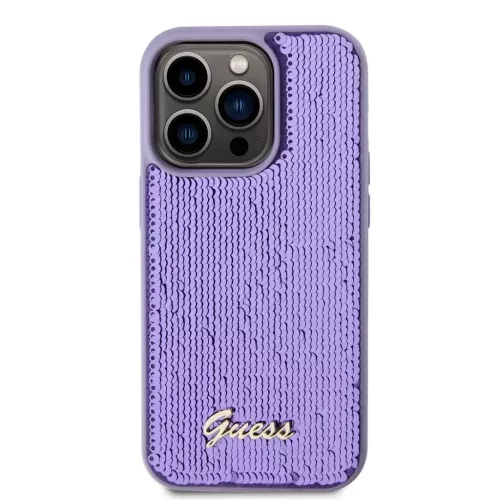 Guess tok Lila Apple Iphone 14 Pro készülékhez GUHCP14LPSFDGSU