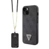 Guess tok + crossbody strap Fekete Apple Iphone 15 készülékhez GUHCP15SP4TDSCPK
