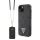 Guess tok + crossbody strap Fekete Apple Iphone 15 készülékhez GUHCP15SP4TDSCPK