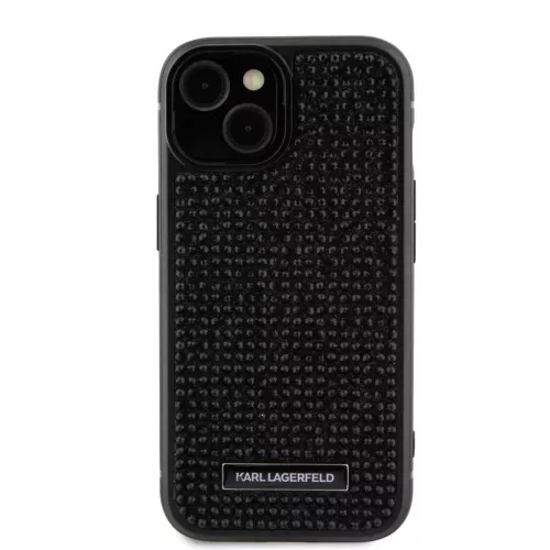 Karl Lagerfeld tok fekete KLHCP15SHDSPLK Apple Iphone 15 készülékhez