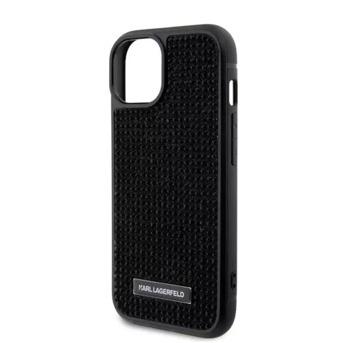 Karl Lagerfeld tok fekete KLHCP15SHDSPLK Apple Iphone 15 készülékhez