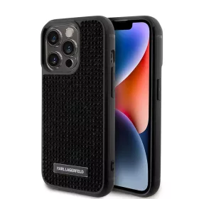   Karl Lagerfeld tok fekete KLHCP15LHDSPLK Apple Iphone 15 Pro készülékhez