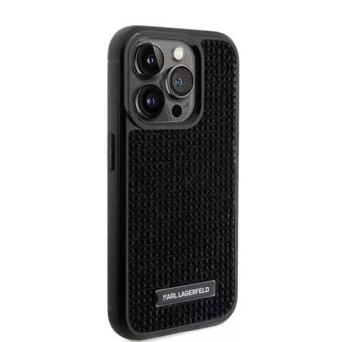 Karl Lagerfeld tok fekete KLHCP15LHDSPLK Apple Iphone 15 Pro készülékhez