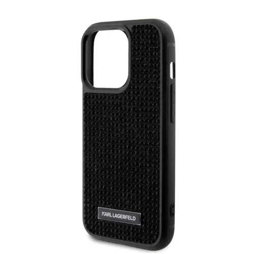 Karl Lagerfeld tok fekete KLHCP15LHDSPLK Apple Iphone 15 Pro készülékhez
