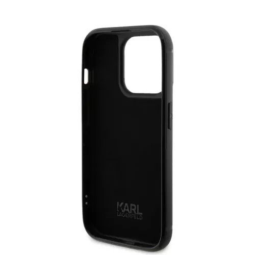Karl Lagerfeld tok fekete KLHCP15LHDSPLK Apple Iphone 15 Pro készülékhez