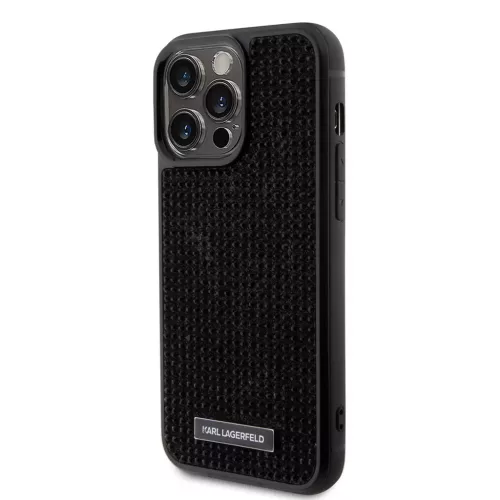 Karl Lagerfeld tok fekete KLHCP15XHDSPLK Apple Iphone 15 Pro Max készülékhez