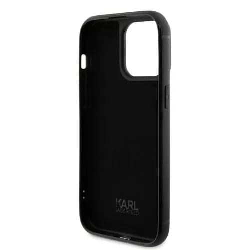 Karl Lagerfeld tok fekete KLHCP15XHDSPLK Apple Iphone 15 Pro Max készülékhez