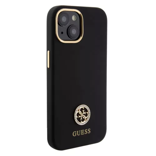 Guess tok Fekete Apple Iphone 15 készülékhez GUHCP15SM4DGPK