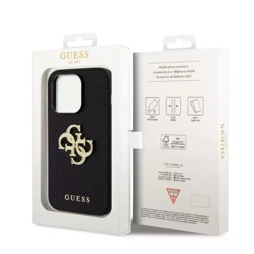 Guess tok Fekete Apple Iphone 15 Pro készülékhez GUHCP15LPSP4LGK
