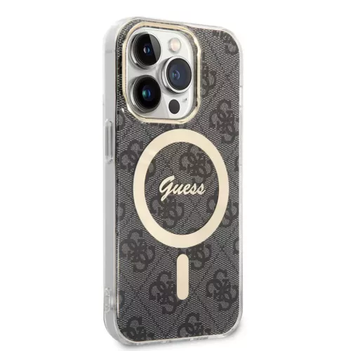 Guess tok Fekete Apple Iphone 15 Pro készülékhez GUHMP15LH4STK