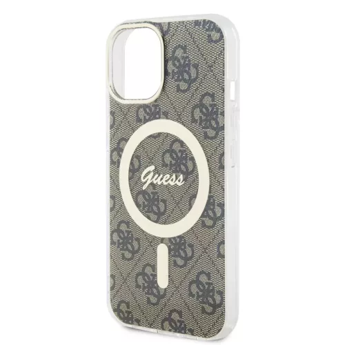 Guess tok Barna Apple Iphone 15 készülékhez GUHMP15SH4STW