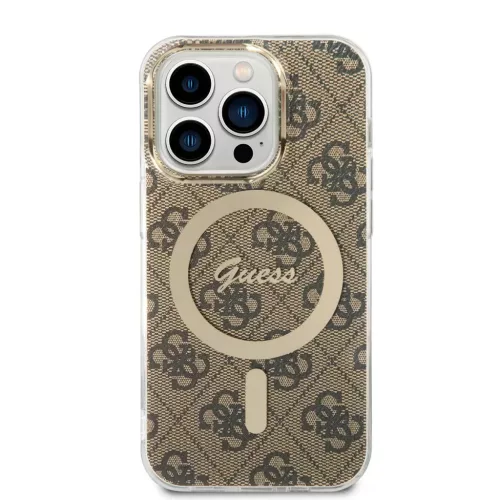 Guess tok Barna Apple Iphone 15 Pro készülékhez GUHMP15LH4STW