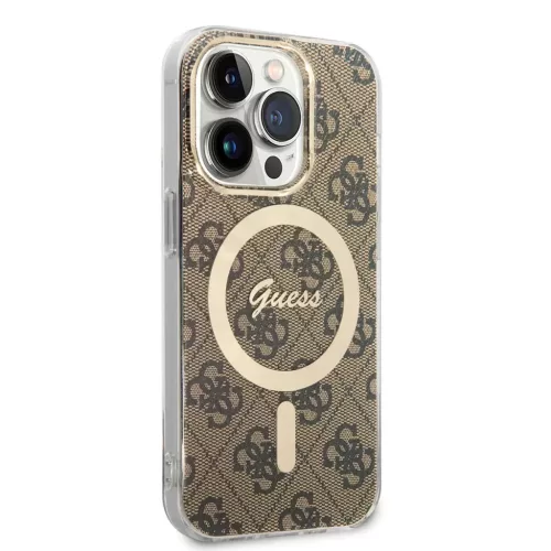 Guess tok Barna Apple Iphone 15 Pro készülékhez GUHMP15LH4STW