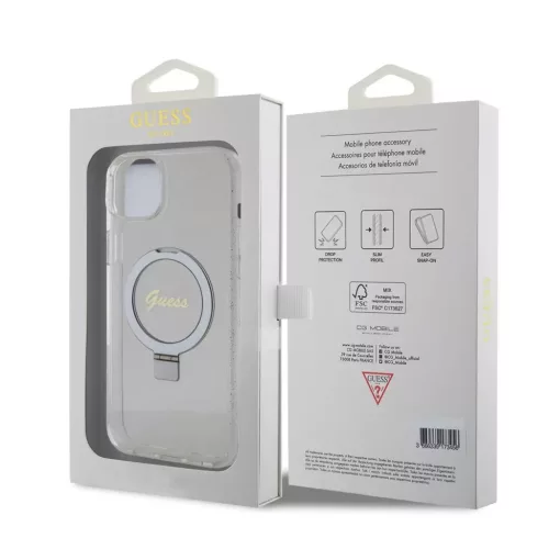 Guess tok Átlátszó Apple Iphone 15 Plus készülékhez GUHMP15MHRSGSD