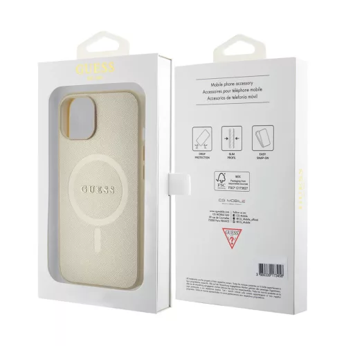 Guess tok Bézs Apple Iphone 15 Plus készülékhez GUHMP15MPSAHMCB