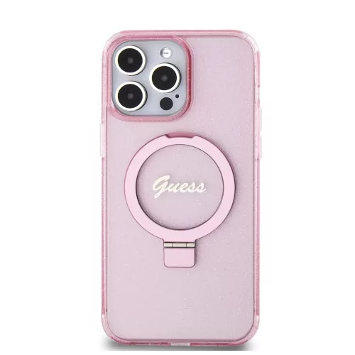 Guess tok Pink Apple Iphone 15 Pro Max készülékhez GUHMP15XHRSGSP