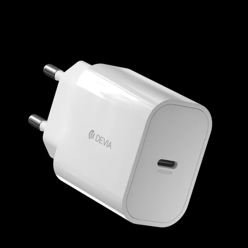 Devia PD Gyorstöltő szett Type-C kimenettel, Type-C to Lightning kábellel fehér 20W V2