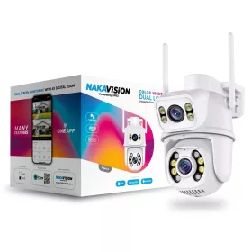 NAKAVISION C1 3+3MP DUAL Okos IP kamera - FEHÉR