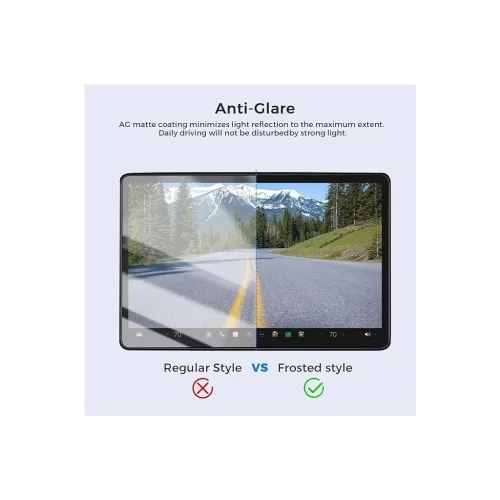 XPRO™ Matte Tempered Glass 0.33mm kijelzővédő üveg / üvegfólia felhelyező applikátorral (első és a hátsó kijelzőre is) TESLA Model 3 Highland (2024)