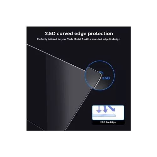 XPRO™ Matte Tempered Glass 0.33mm kijelzővédő üveg / üvegfólia felhelyező applikátorral (első és a hátsó kijelzőre is) TESLA Model 3 Highland (2024)