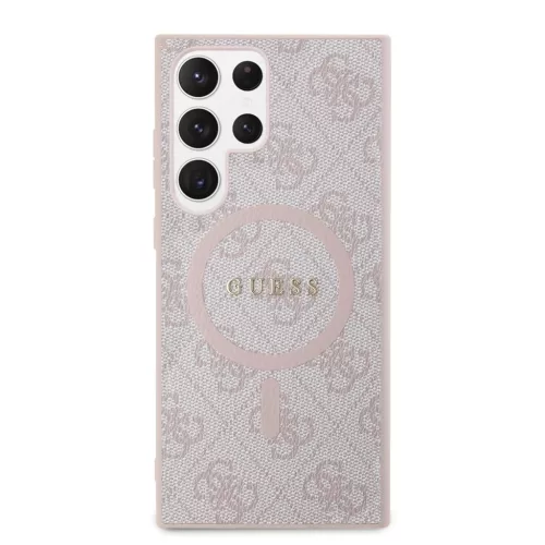 Guess MagSafe tok rózsaszín GUHMS24LG4GFRP Samsung Galaxy S24 Ultra készülékhez