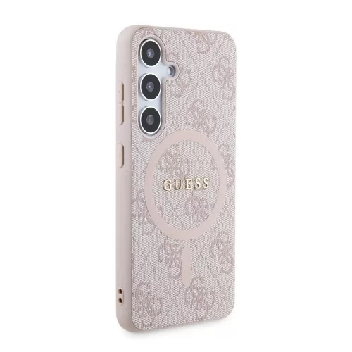 Guess MagSafe tok rózsaszín GUHMS24SG4GFRP Samsung Galaxy S24 készülékhez