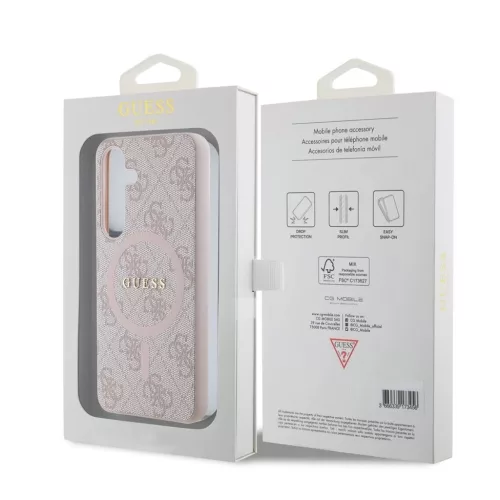 Guess MagSafe tok rózsaszín GUHMS24SG4GFRP Samsung Galaxy S24 készülékhez