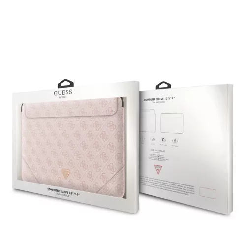 Guess Sleeve tok rózsaszín GUCS14P4TP 13-14" méretű készülékhez