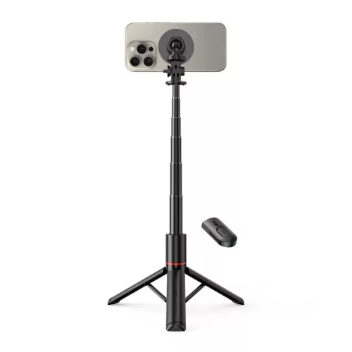 Tech-Protect L06S MagSafe Vezeték nélküli Selfie bot Tripod Fekete