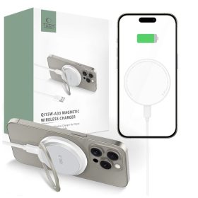   Tech-Protect QI15W-A33 Mágneses MagSafe Vezeték nélküli Töltő Fehér