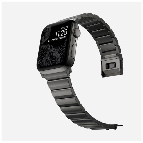 Tech-Protect STEELBAND rozsdamentes acél óraszíj Fekete, Apple Watch 42mm (S1-S3) / 44mm / 45mm / 46mm / 49mm készülékhez