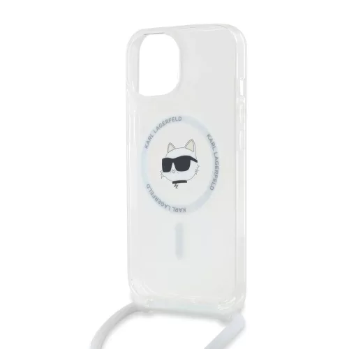 Karl Lagerfeld crossbody tok átlátszó KLHMP15SHCCHNT Apple Iphone 15 készülékhez