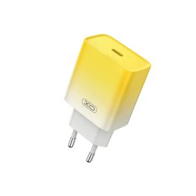 XO fali töltő CE18 PD 30W 1x USB-C sárga / fehér