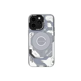   Devia Mecha Series Series fehér MagSafe védőtok Apple Iphone 15 Pro Max készülékhez