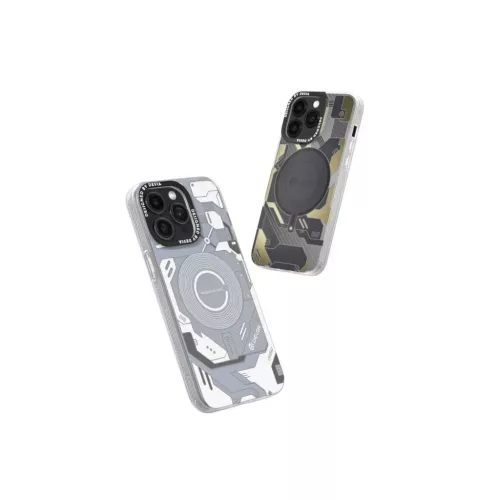 Devia Mecha Series Series fehér MagSafe védőtok Apple Iphone 15 Pro Max készülékhez