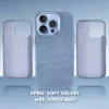 XPRO™ Soft Velvet Magsafe tok Apple iPhone 16 Pro készülékhez - Kék