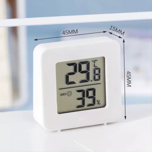 Xpro Mini Digitális Hőmérséklet és Páratartalommérő - Fehér - 4 darabos pakk