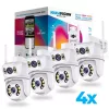 NAKAVISION C1 3+3MP DUAL Okos IP kamera - FEHÉR - 4 darabos szett